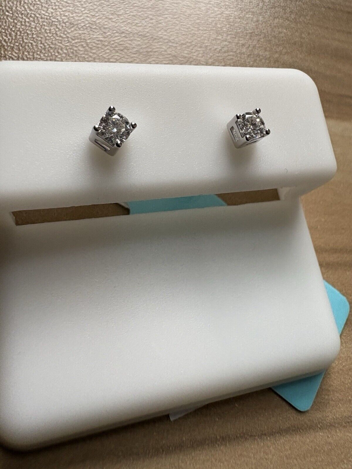 .21ct Silver Screw Back Moissanite Studs